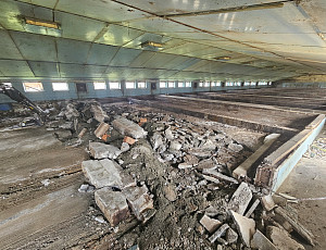 Bourací práce na hale chovu prasnic